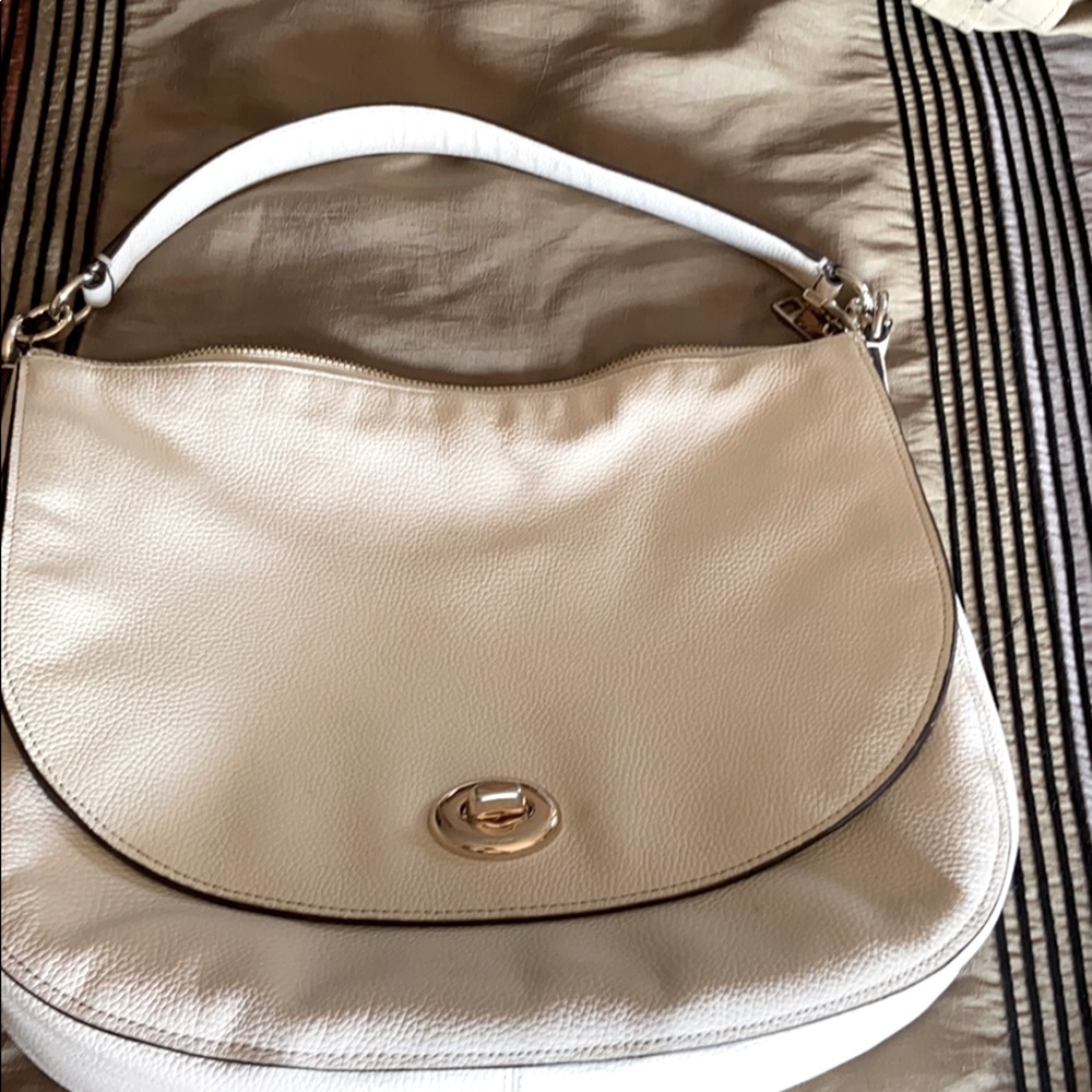 Leather Coach Hobo Bag
